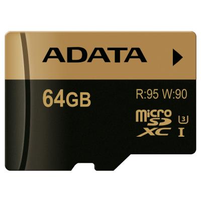 Карта пам'яті ADATA 64GB microSD class 10 XPG UHS-I U3 (AUSDX64GXUI3-R) - зображення 1