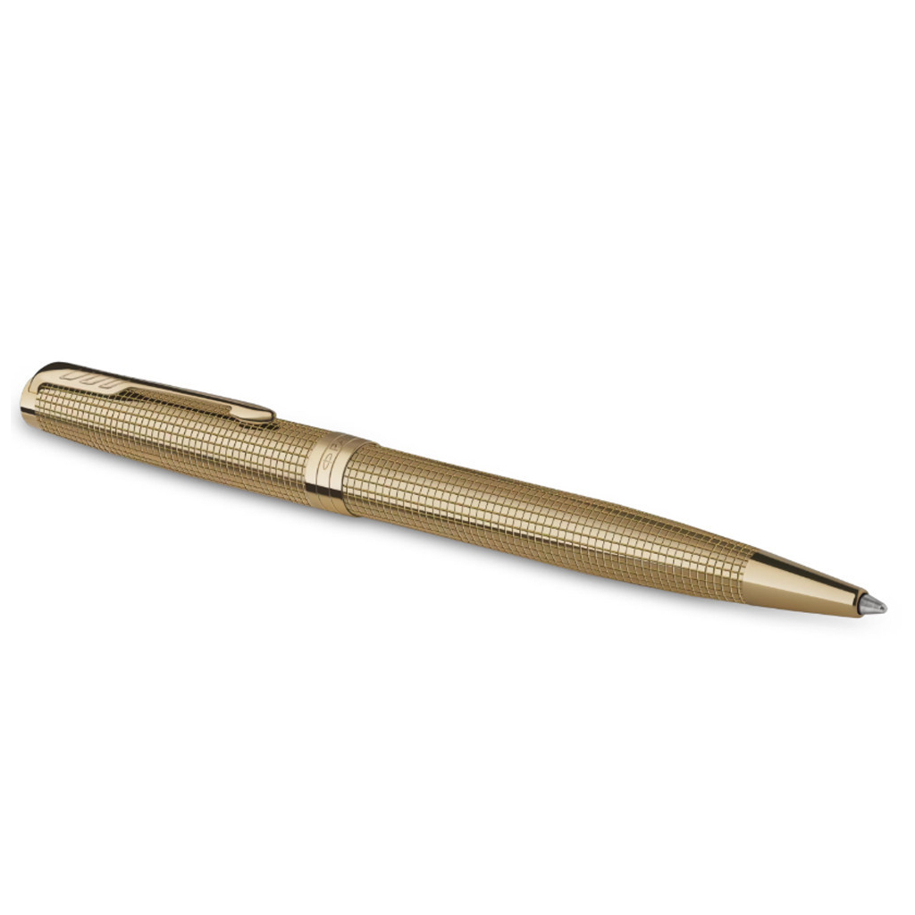 Ручка кулькова Parker SONNET 17 SE Cisele Gold GT BP + бархатний чохол (68 632) - зображення 2