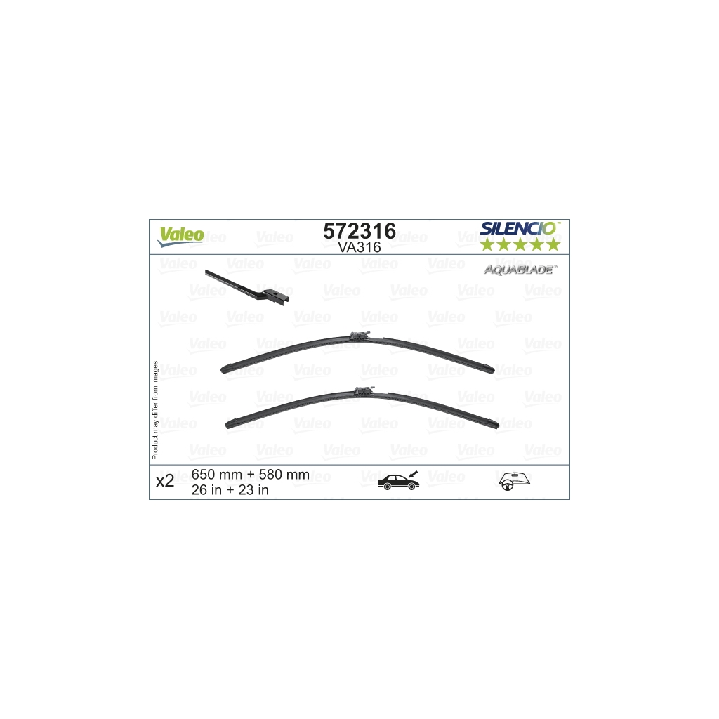 Щітка склоочисника Valeo 572316 - зображення 1