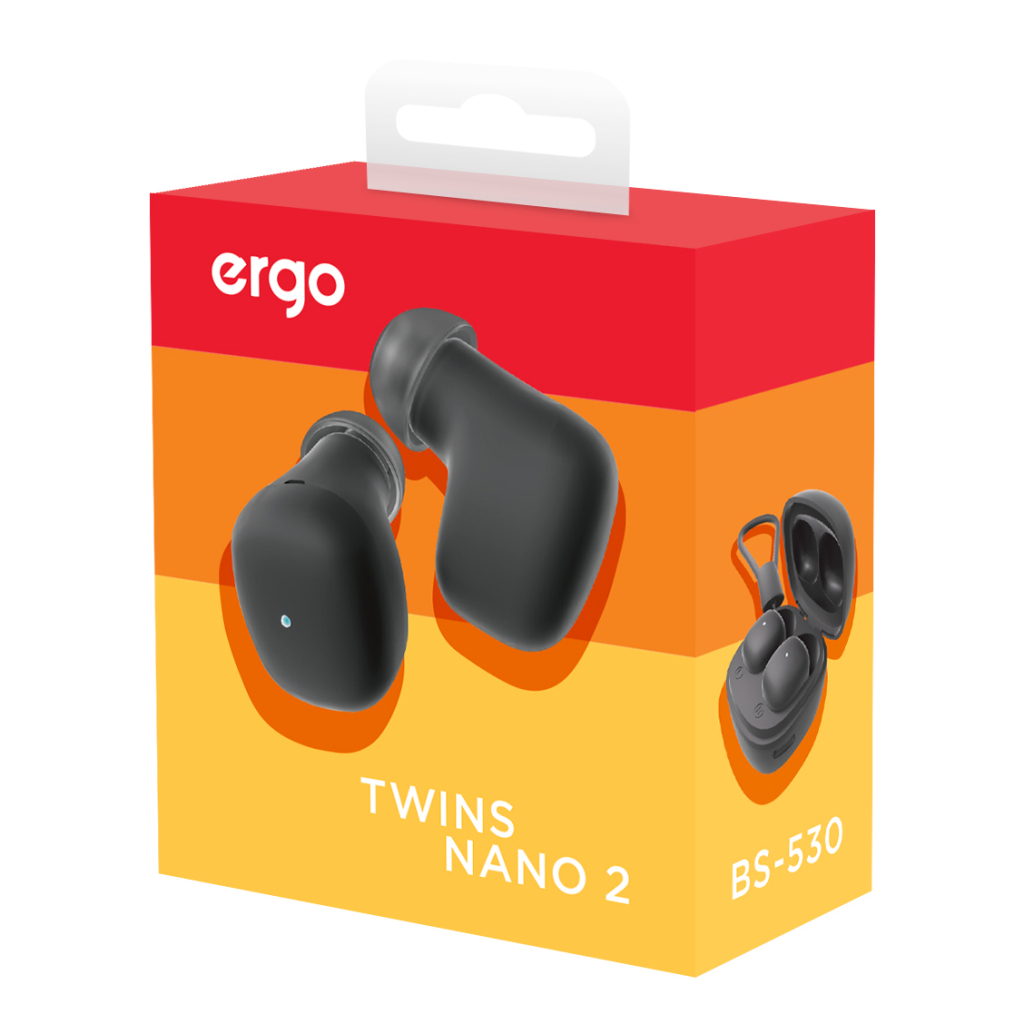 Навушники Ergo BS-530 Twins Nano 2 Black (BS-530K) - зображення 3