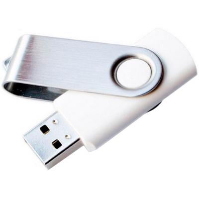 USB флеш накопичувач Goodram 8GB Twister White USB 2.0 (PD8GH2GRTSWR9) - зображення 1