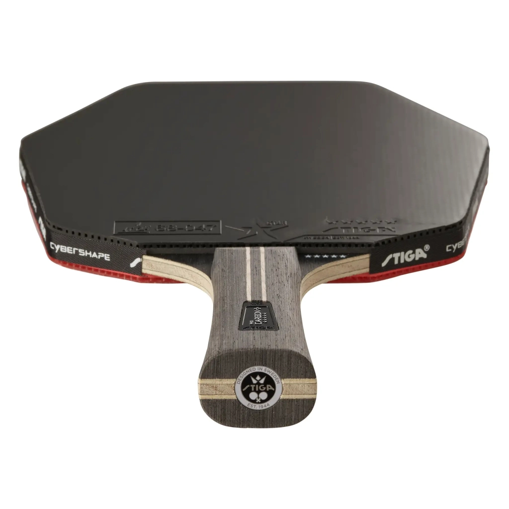 Ракетка для настільного тенісу Stiga Pro Carbon Plus Cybershape 5 Star FL (1215-0401-35) (931184) - изображение 4