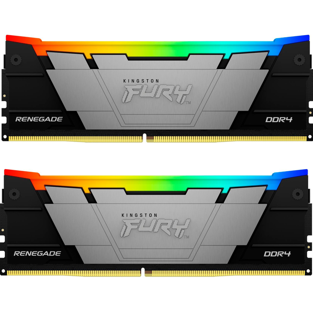 Модуль пам'яті для комп'ютера DDR4 64GB (2x32GB) 3600 MHz FURY Renegade RGB Kingston Fury (ex.HyperX) (KF436C18RB2AK2/64) - зображення 1