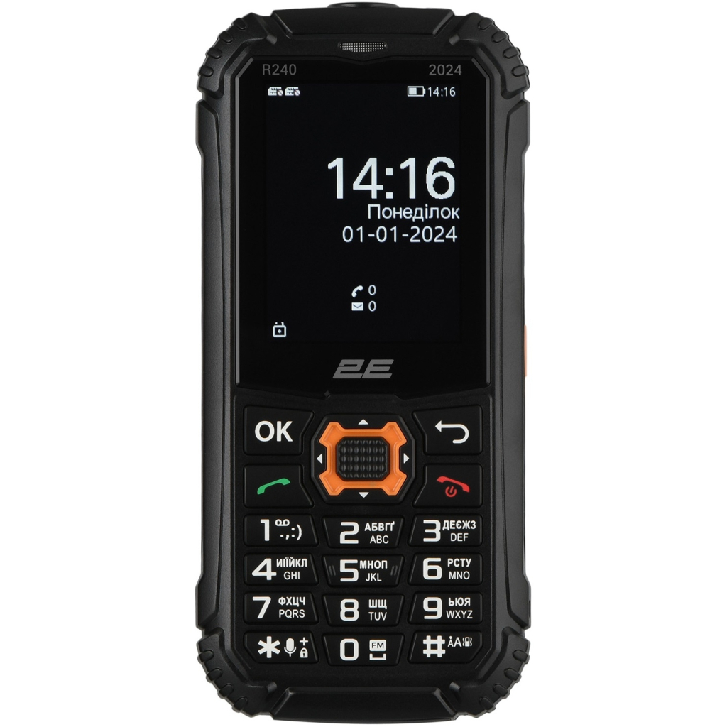Мобільний телефон 2E R240 2025 Black (694743657623) - изображение 2
