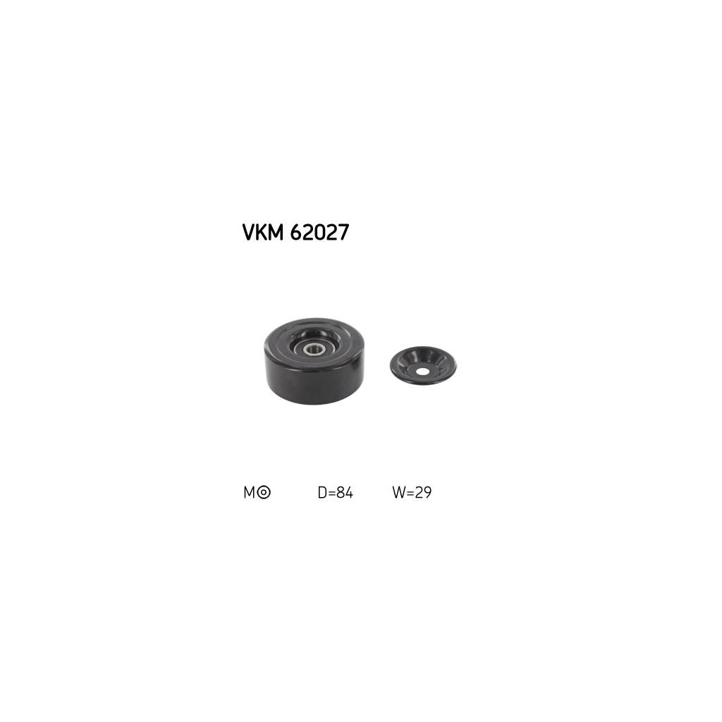 Ролик натягувача ременя SKF VKM 62027 - зображення 1