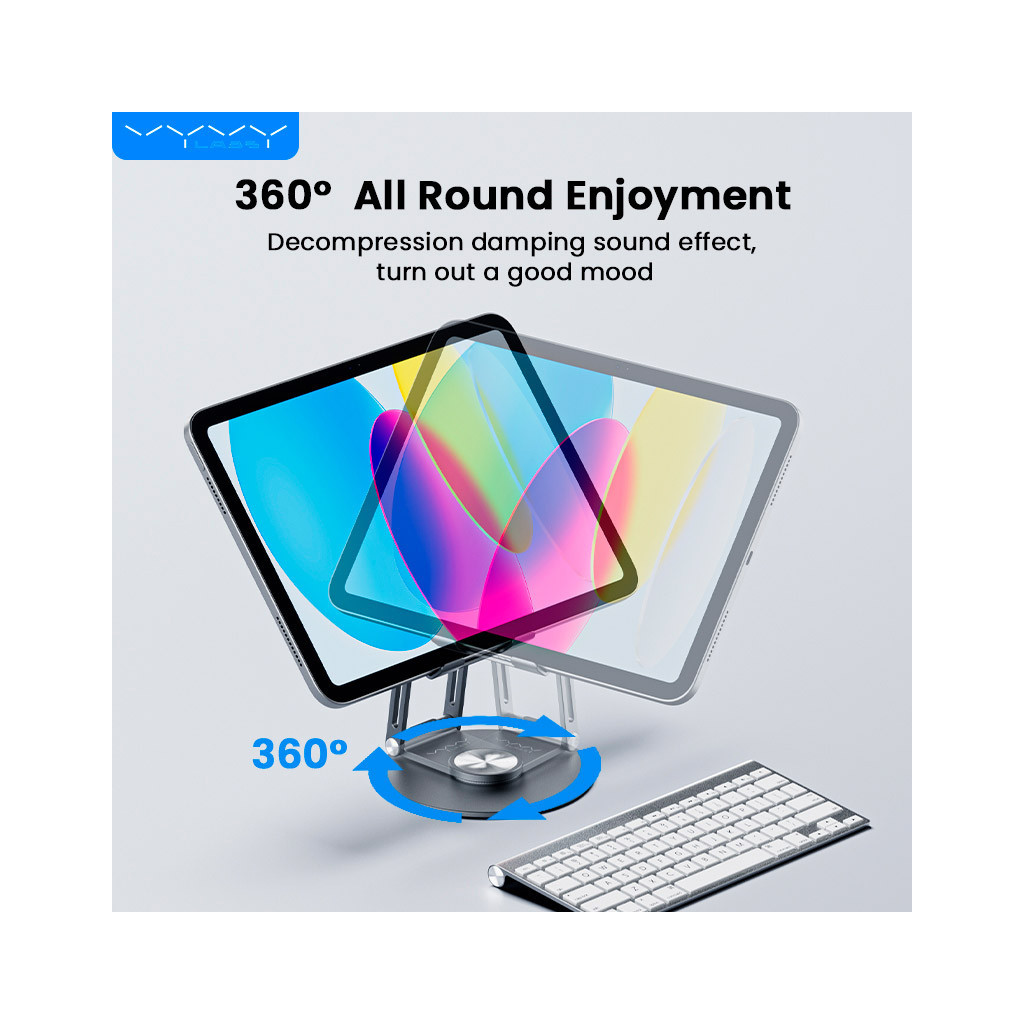 Підставка до планшета Vyvylabs Cyclone 360 Degree Rotation Desktop Holder (VFIRS-01) - зображення 6