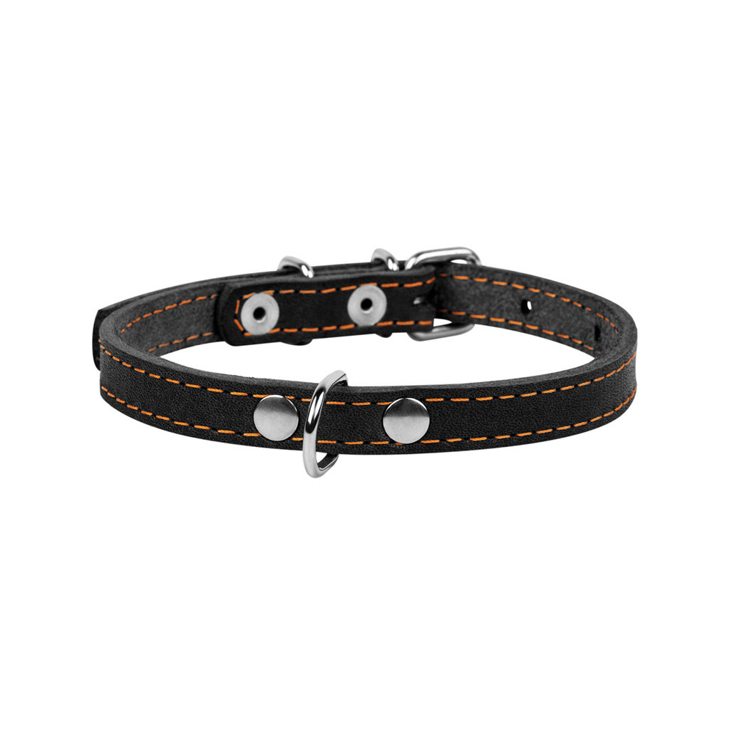 Нашийник для тварин Collar одинарний Ш 10 мм Д 22-30 см чорний (00151) - зображення 2