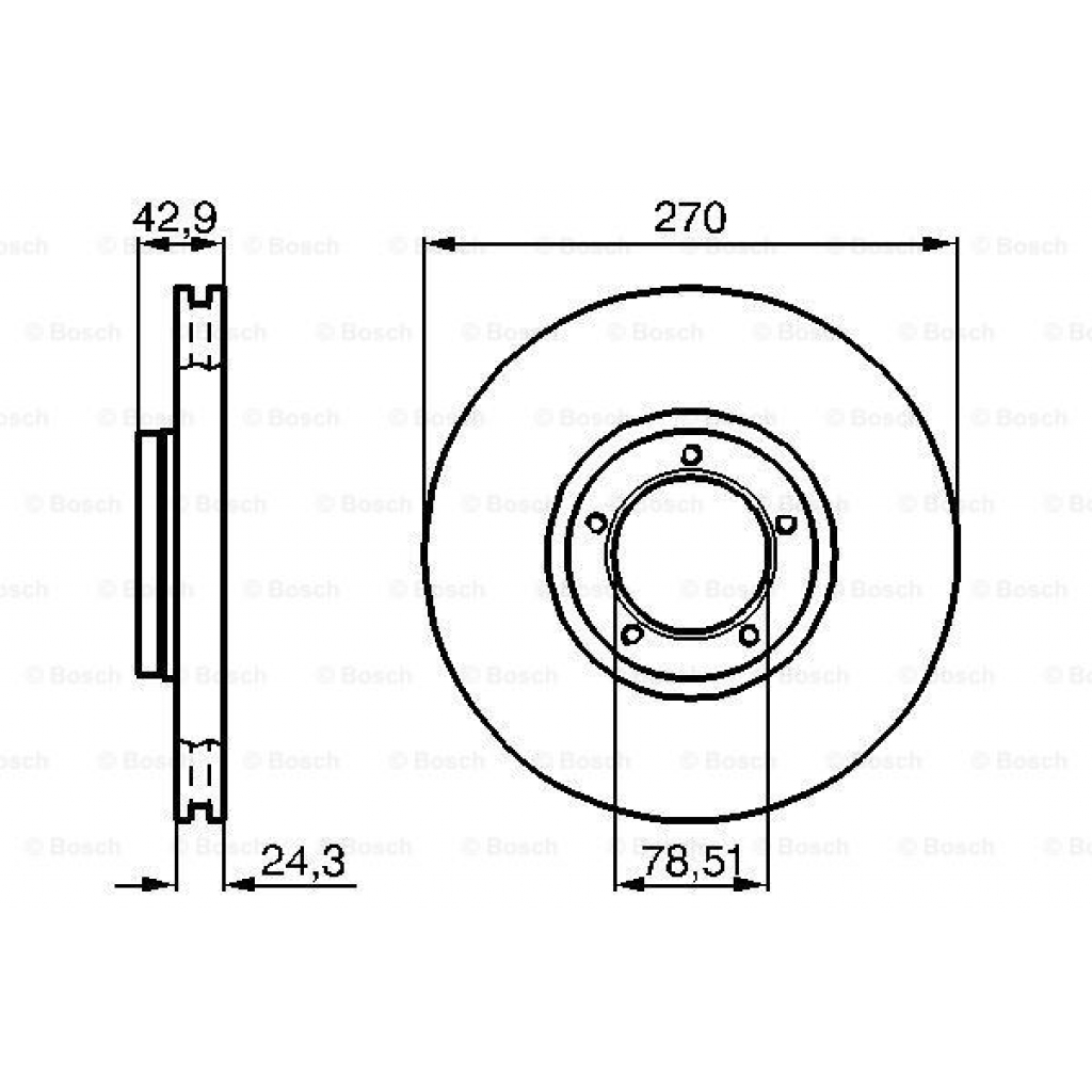 Гальмівний диск Bosch 0 986 478 166 - зображення 5