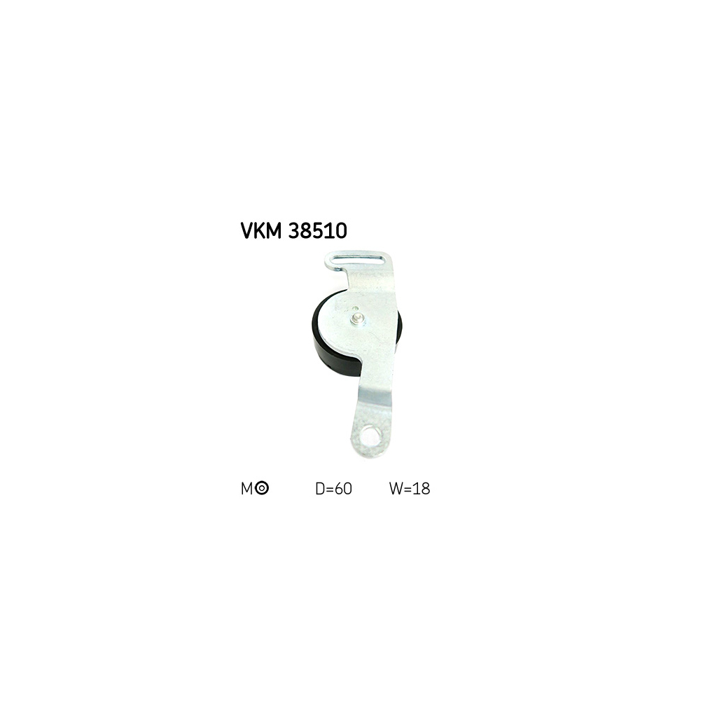 Натягувач ременя з роликом SKF VKM 38510 - зображення 2