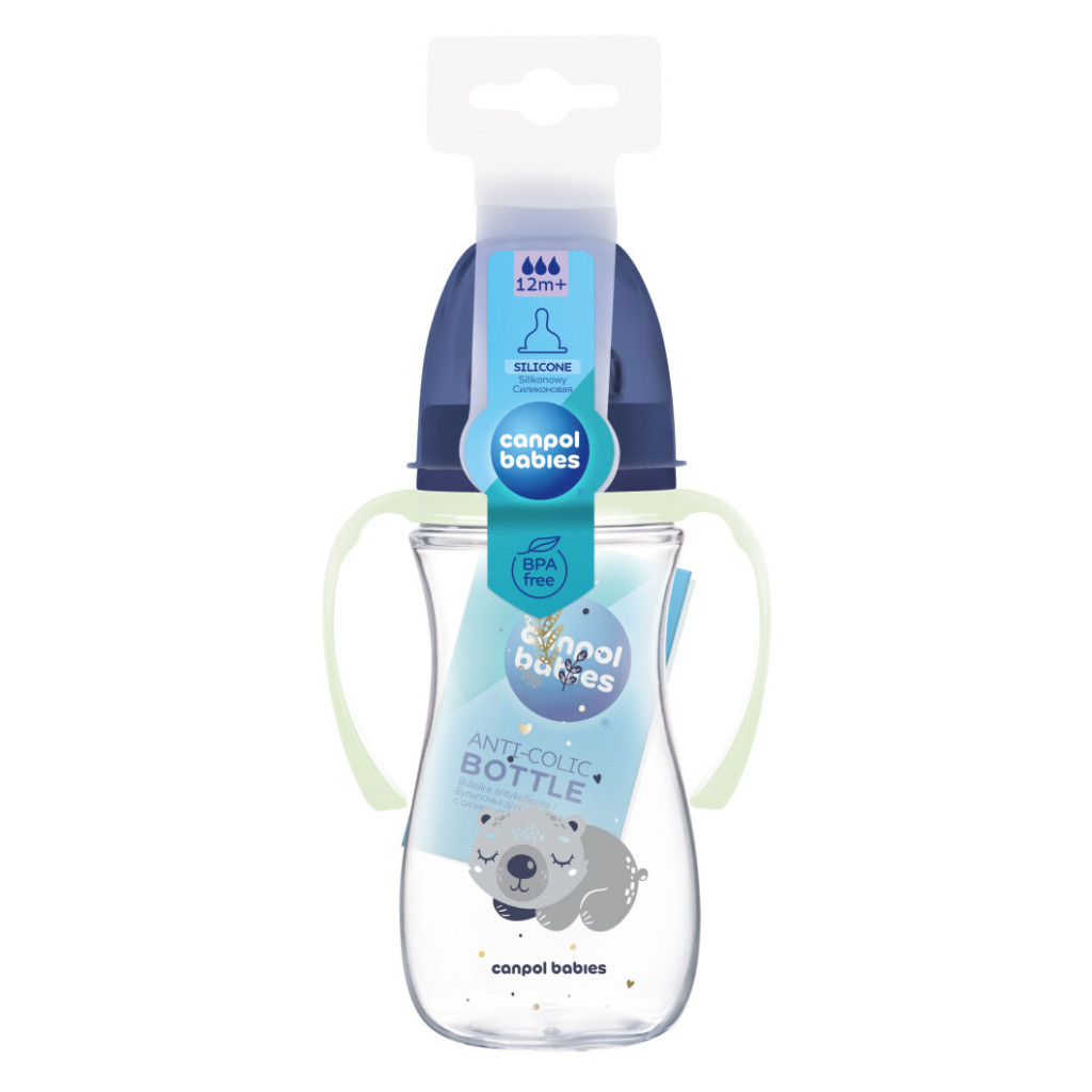 Пляшечка для годування Canpol babies Easystart Sleepy Koala 300 мл блакитна (35/238_blu) - зображення 3