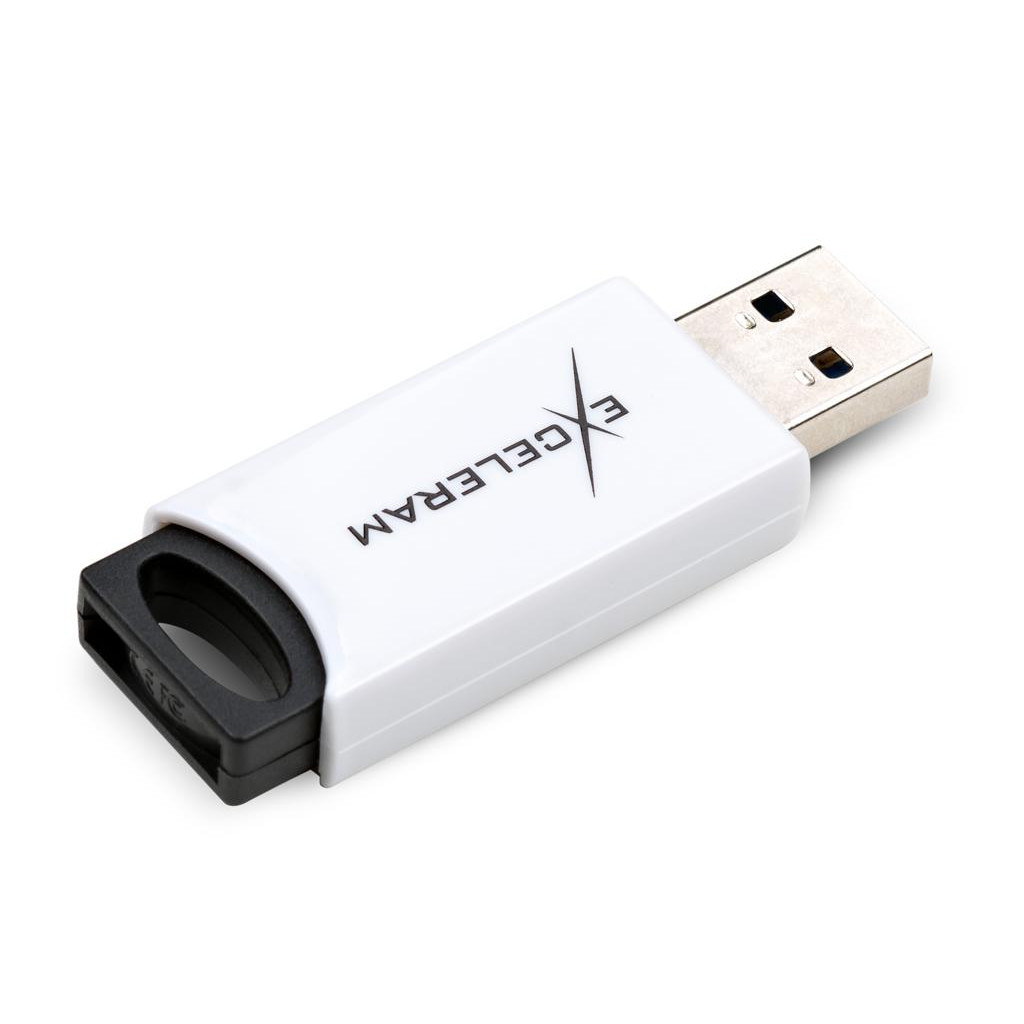 USB флеш накопичувач eXceleram 128GB H2 Series White/Black USB 3.1 Gen 1 (EXU3H2W128) - зображення 2