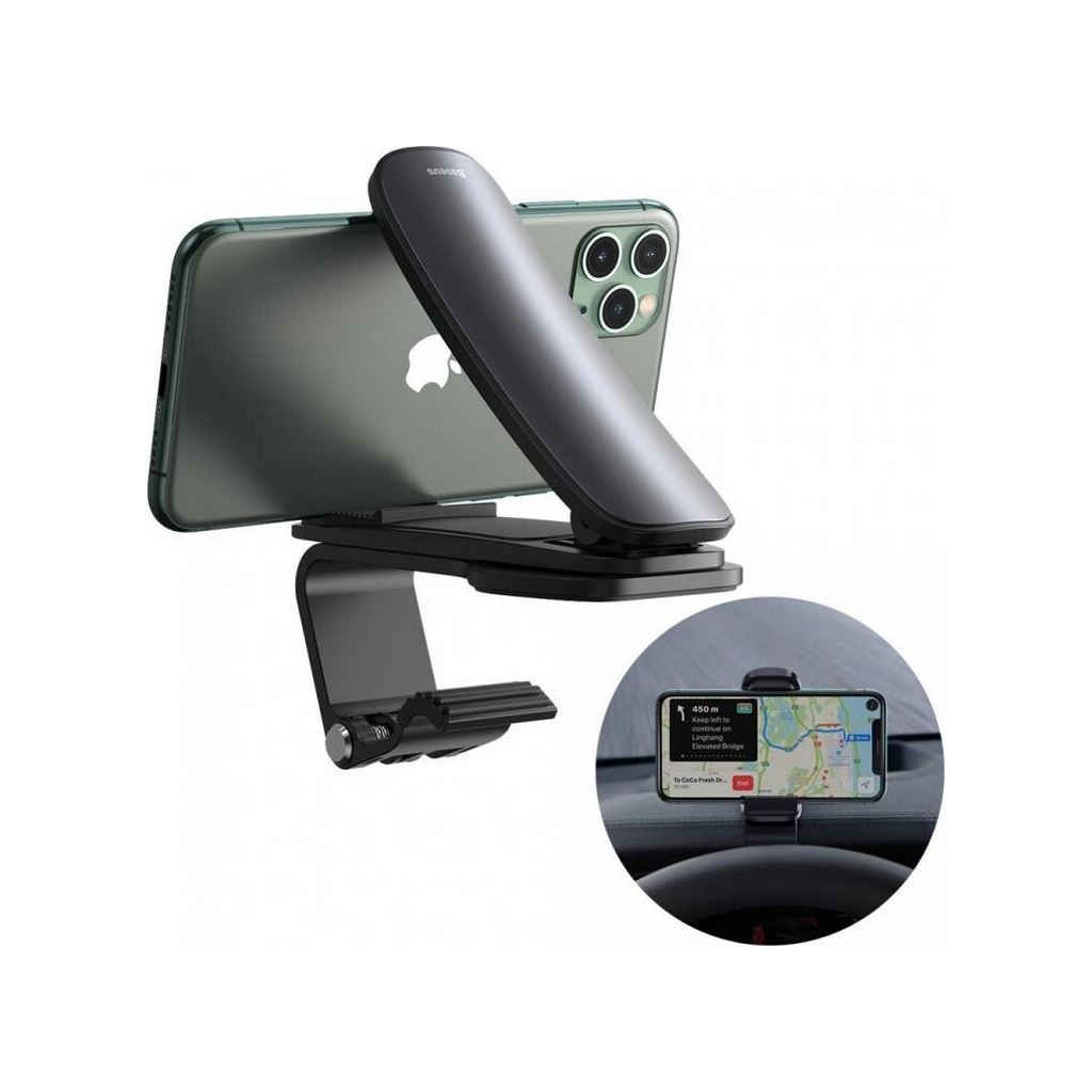 Універсальний автотримач Baseus Big Mouth Pro Car Mount (applicable to centre console) Black (SUDZ-A01) - изображение 5