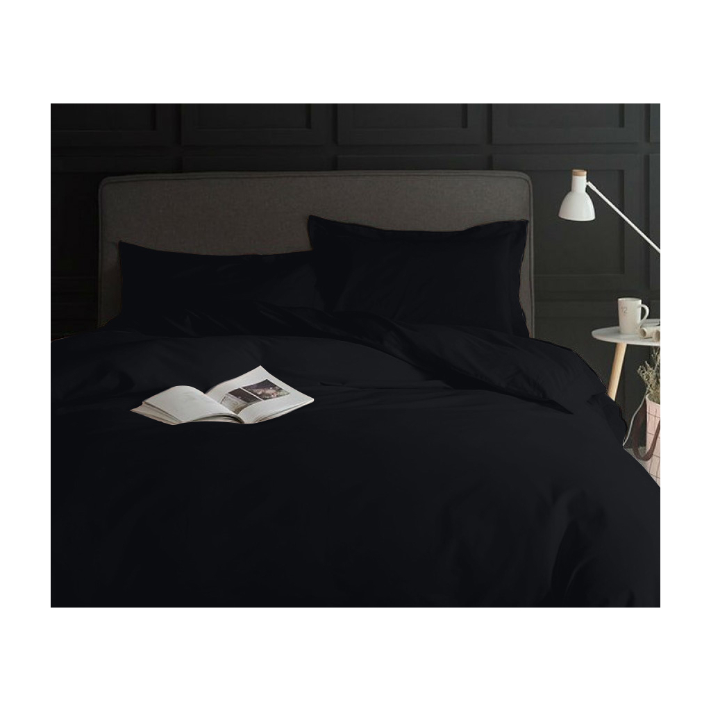 Постільна білизна MirSon Сатин 0848 Blue Black 2х160х220 (2200002026765) - зображення 1