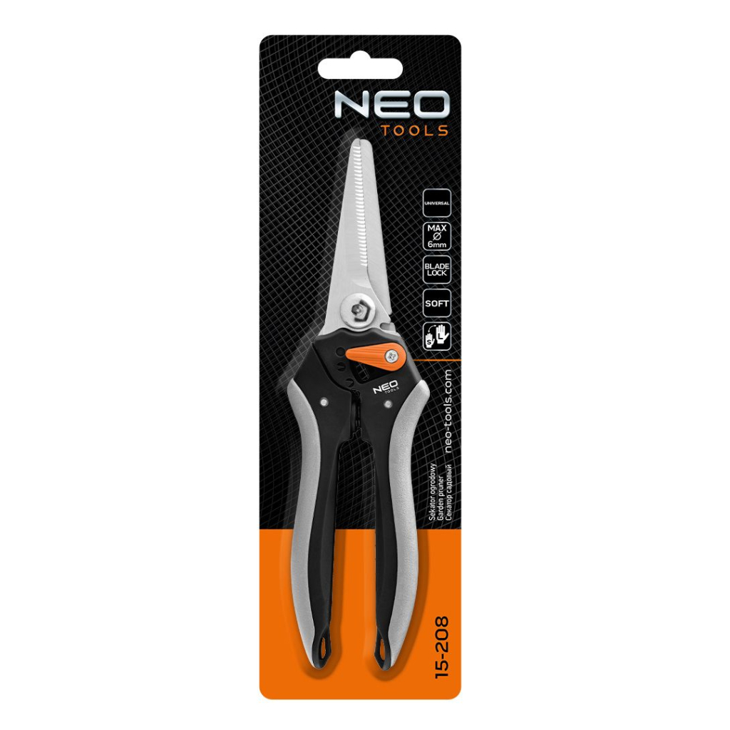 Секатор Neo Tools площинний, d різу 6мм, 210мм, 184г (15-208) - зображення 10