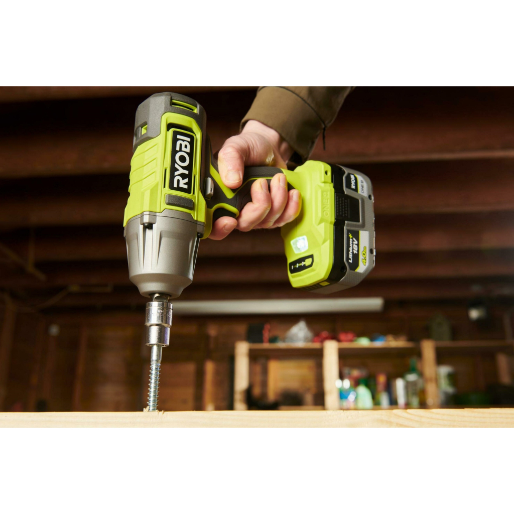 Гайковерт Ryobi ONE+ ударний RIW18-1C20SA3, 18V, 2Ah, 2600об/хв. 800Нм, 1/2" 3 шв, сумка (5133005664) - изображение 5