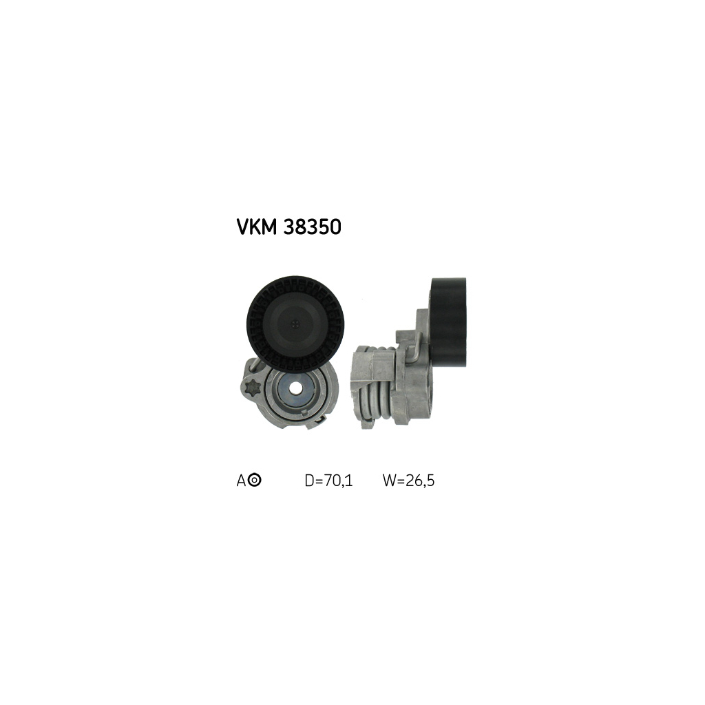 Натягувач ременя з роликом SKF VKM 38350 - зображення 1