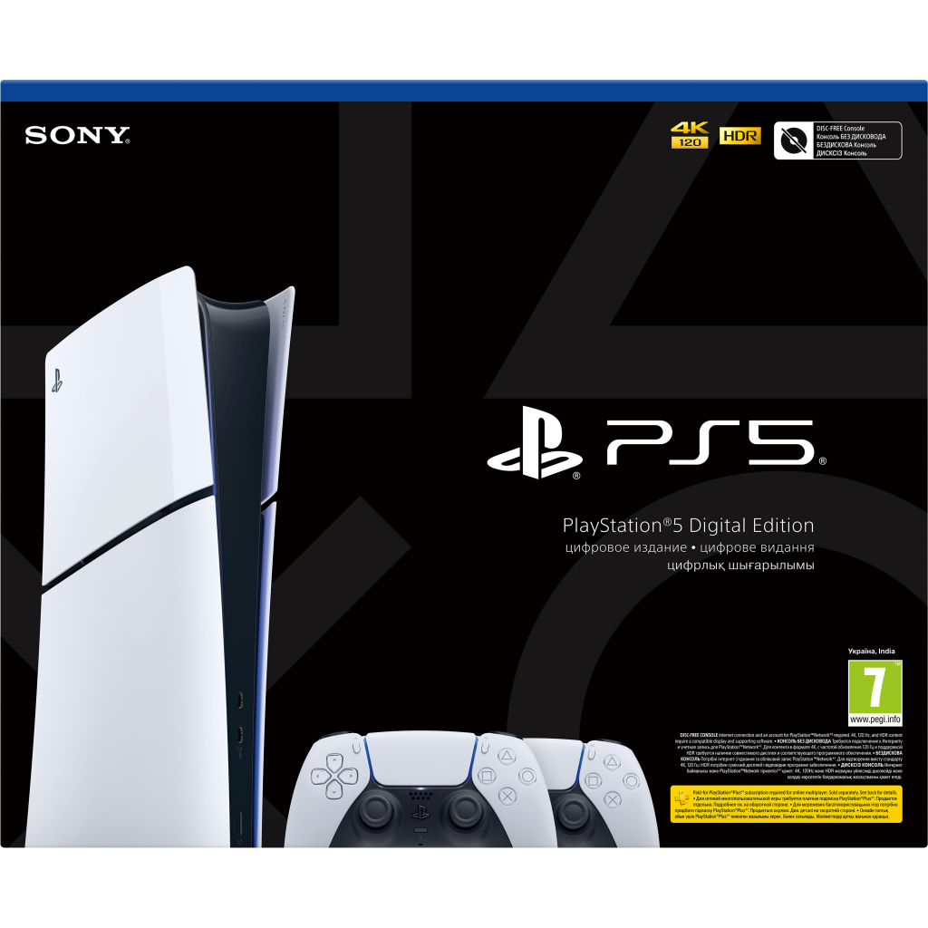 Ігрова консоль Sony Playstation 5 Slim (2 геймпади Dualsense) Digital Edition (1000042066) - зображення 7