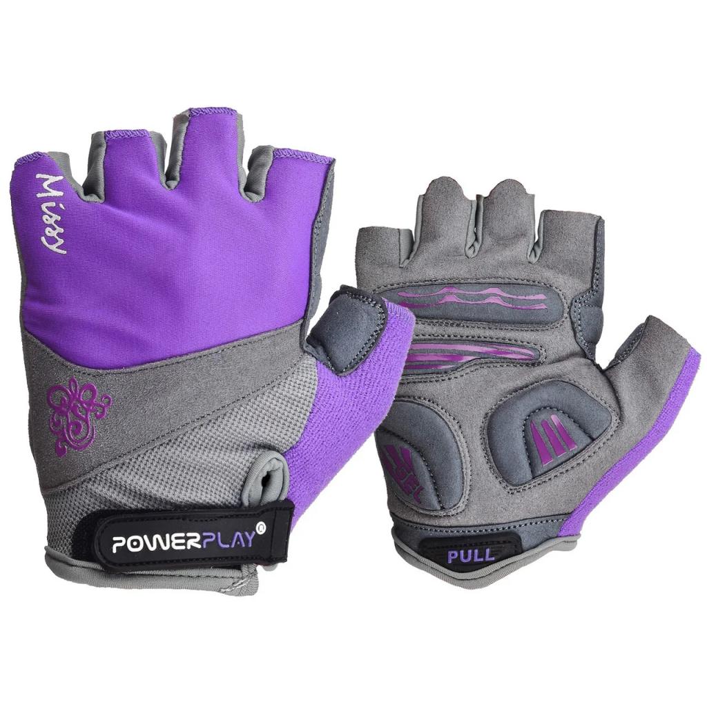 Велорукавиці PowerPlay Women 5277 Purple XS (5277A_XS_Purple) - зображення 1