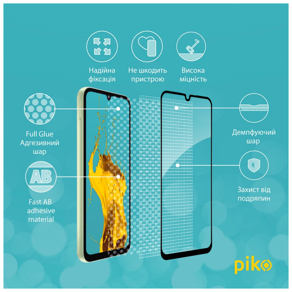 Скло захисне Piko Full Glue Samsung A24 5G (1283126573729) - зображення 3