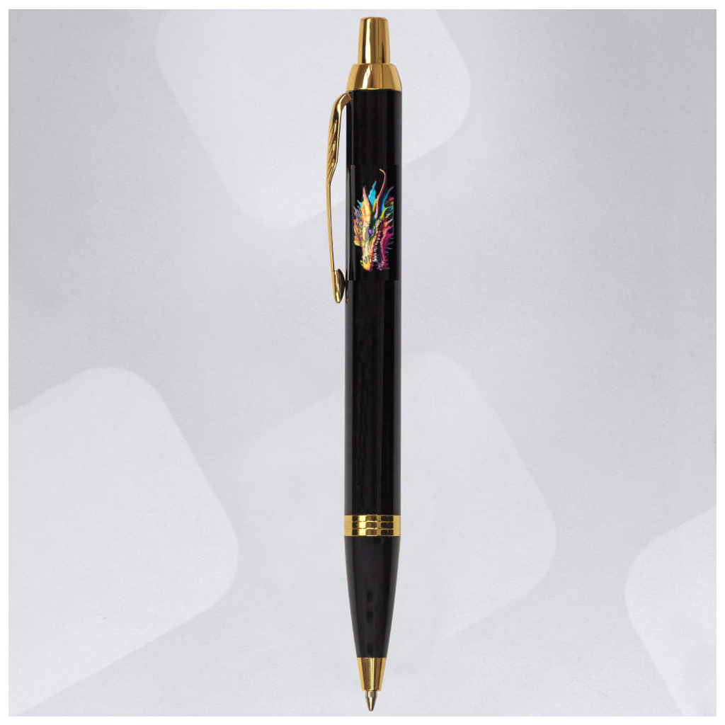 Ручка кулькова Parker IM 17 ZODIAC Black GT BP Яскравий Дракон (22032_Z3330u) - зображення 2