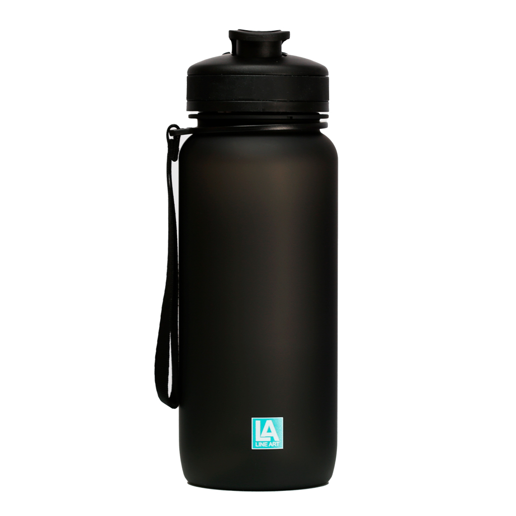 Пляшка для води Line Art Flores 650 мл чорний (60014218LA-01) - зображення 3