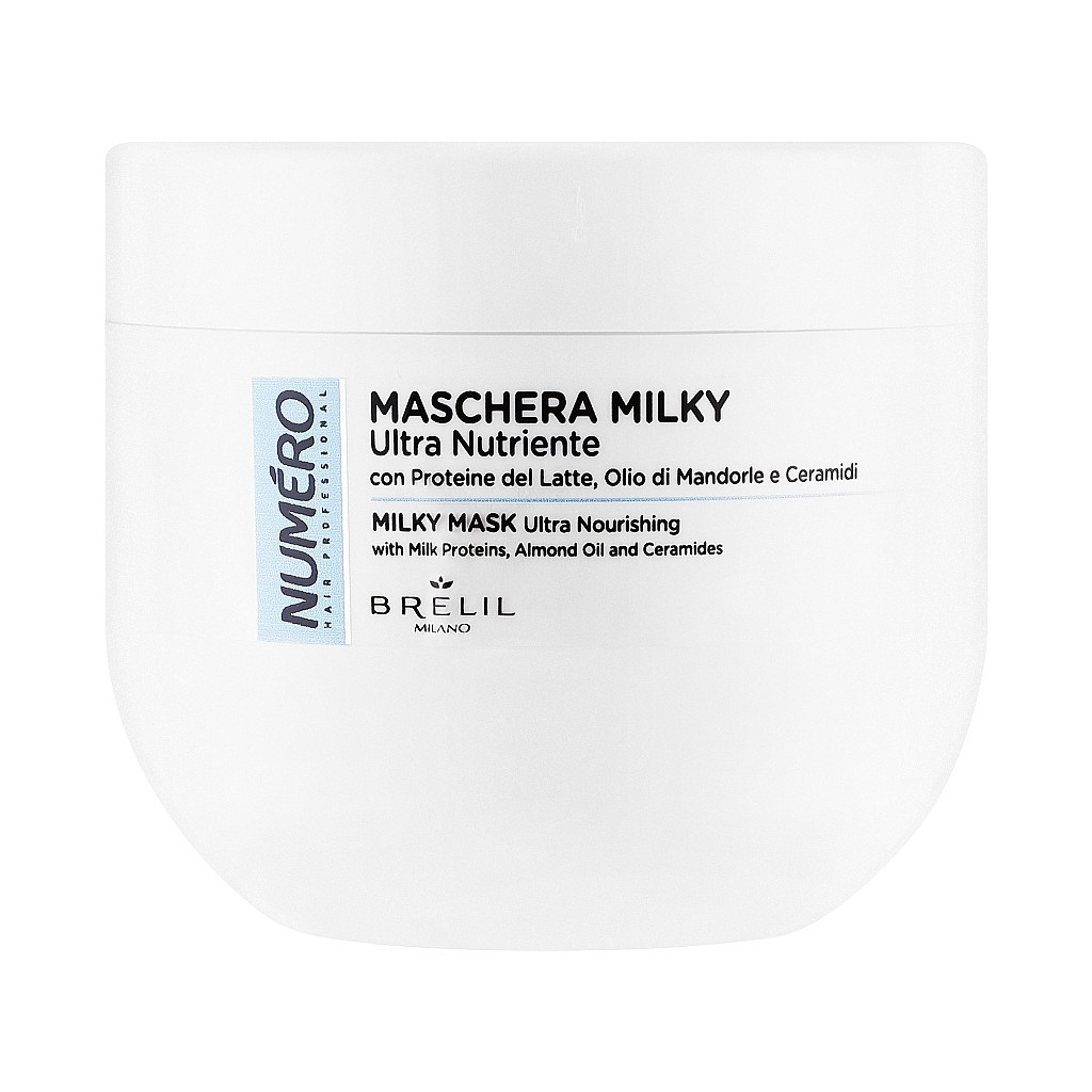 Маска для волосся Brelil Numero Milky Hair Mask Ультраживильна 400 мл (8011935088058) - зображення 1