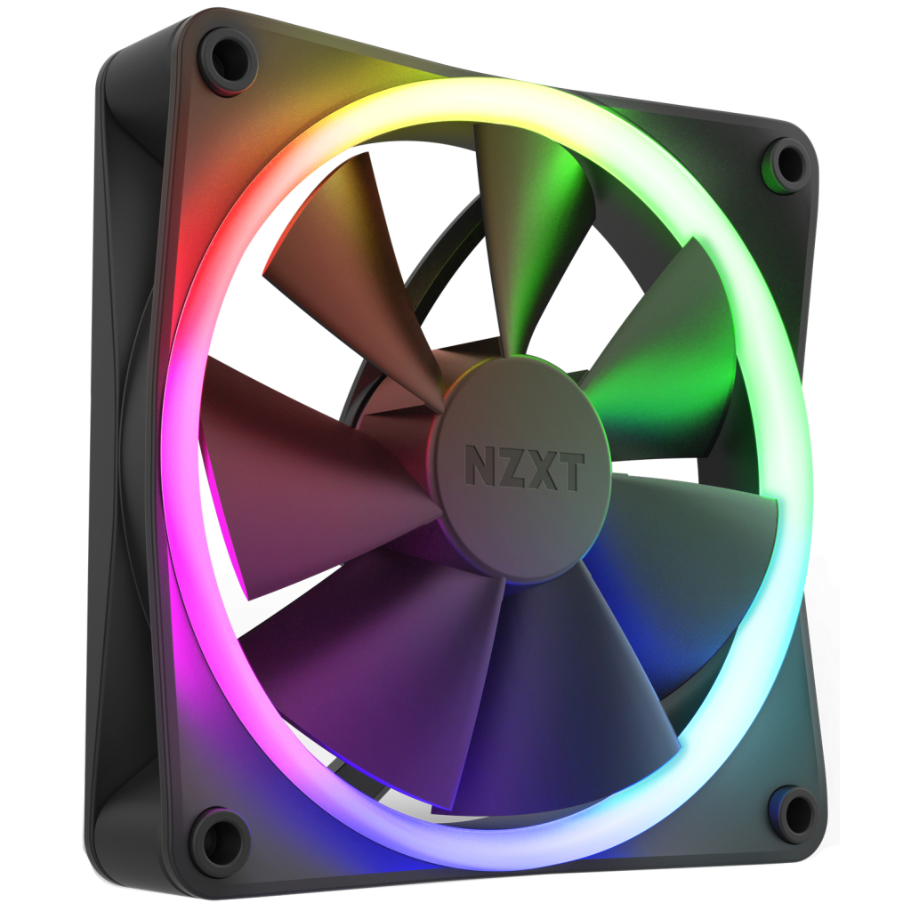 Кулер до корпусу NZXT F120RGB Triple (Black) (RF-R12TF-B1) - зображення 2