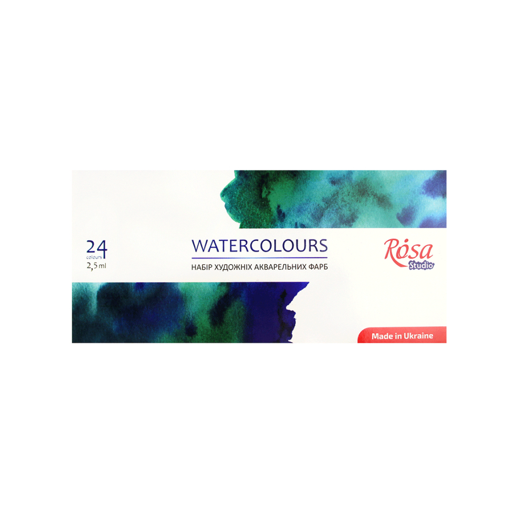 Акварельні фарби Rosa Studio 24 кольори х 2.5 мл (4823098518037) - изображение 2