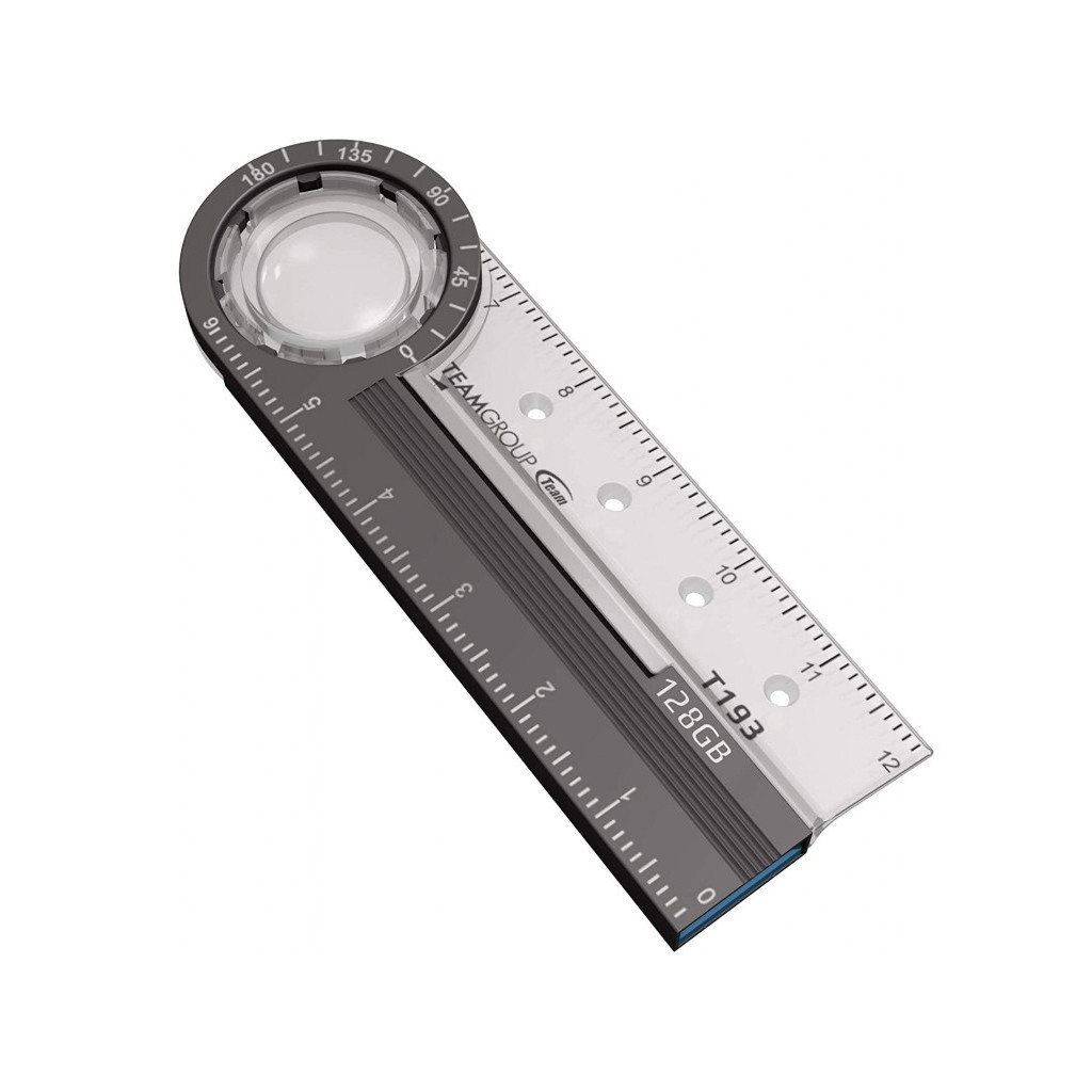 USB флеш накопичувач Team 128GB T193 Nickel Black USB 3.2 (TT193128GF01) - зображення 2