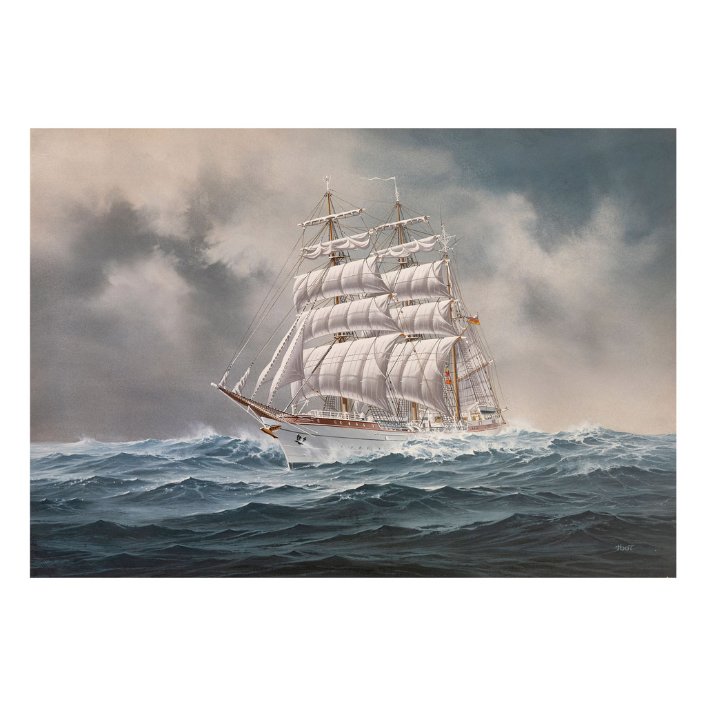 Збірна модель Revell Набір корабель Gorch Fock рівень 3 масштаб 1:350 (RVL-65432) - зображення 6