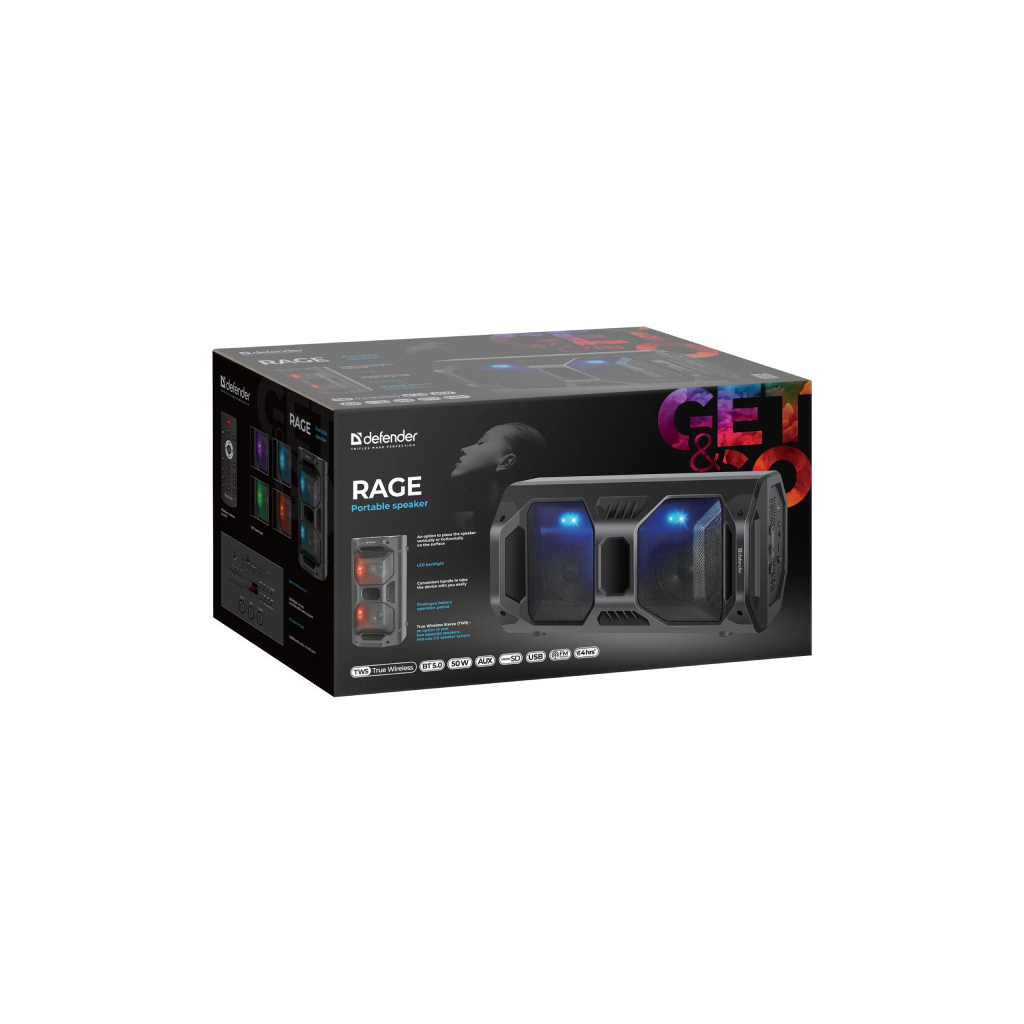 Акустична система Defender Rage Black (65109) - зображення 10