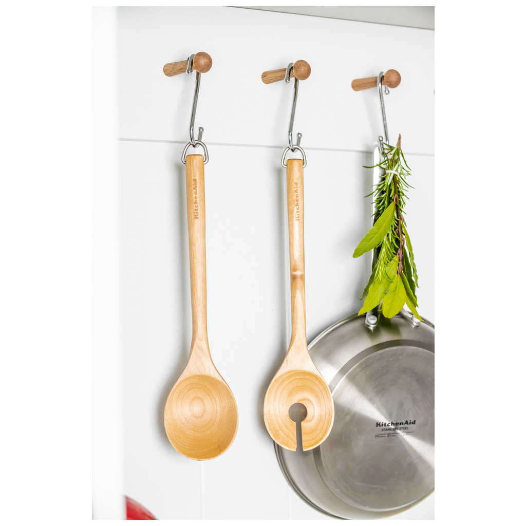 Ложка кухарська KitchenAid Coreline Набір для салату, 2 шт, 30 см, береза (KQR713OHE) - зображення 7