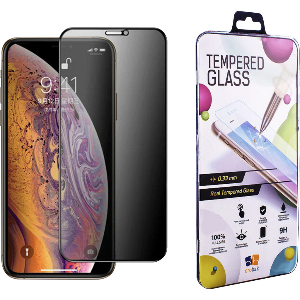 Скло захисне Drobak Anti Spy iPhone 11 Apple (464663) - зображення 1