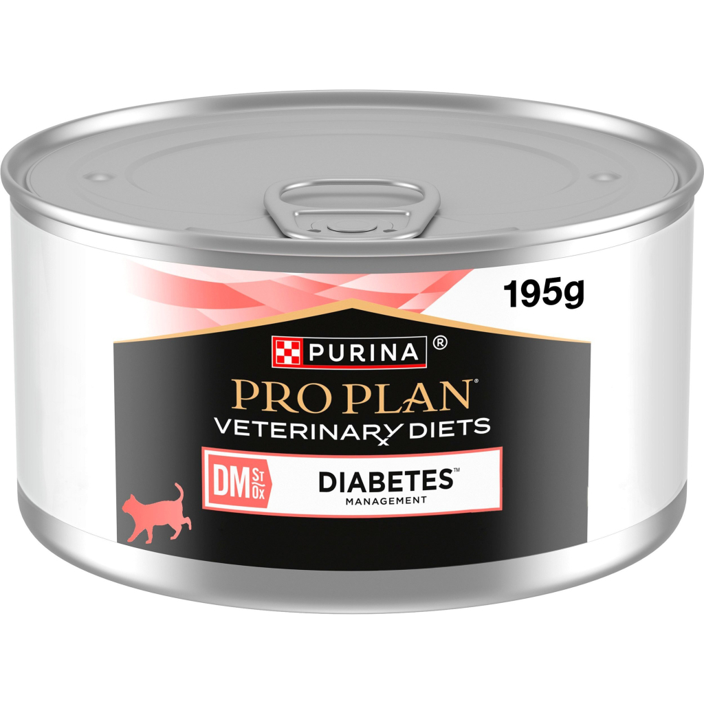 Вологий корм для кішок Purina Pro Plan Veterinary Diets DM ST/OX Diabetes Management Регулювання надходження глюкози 195 г (8445290105233) - зображення 1