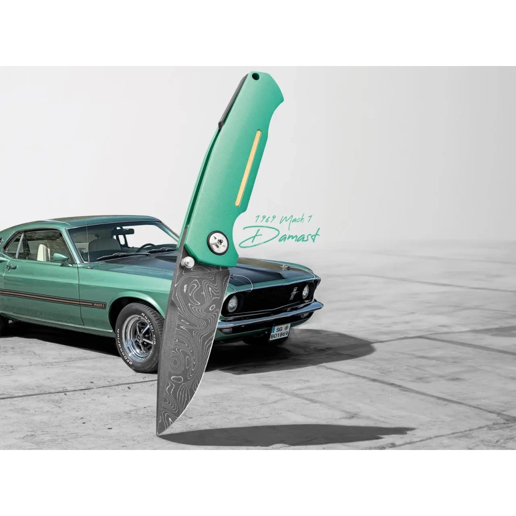 Ніж Boker 1969 Mach-1 Damast Green (111102DAM) - зображення 5