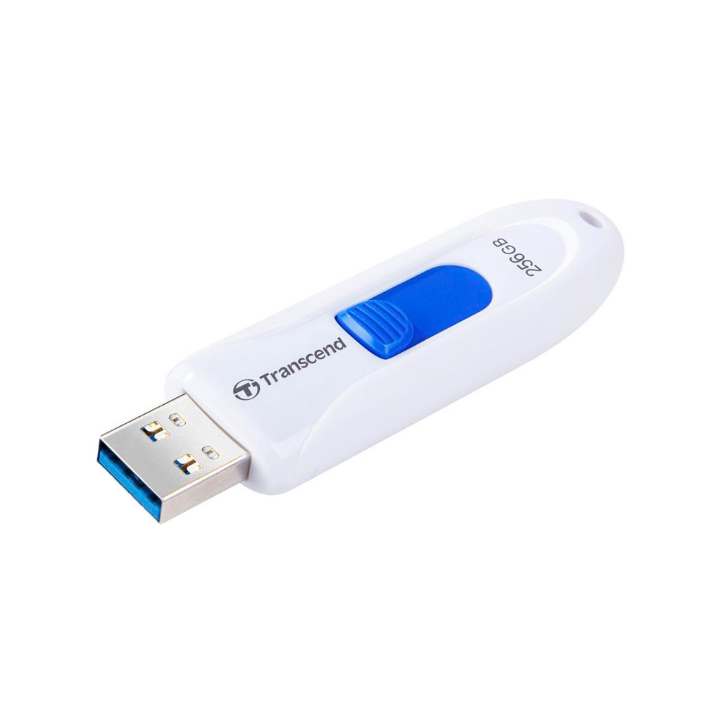 USB флеш накопичувач Transcend 256GB JetFlash 790 White USB 3.1 (TS256GJF790W) - зображення 1