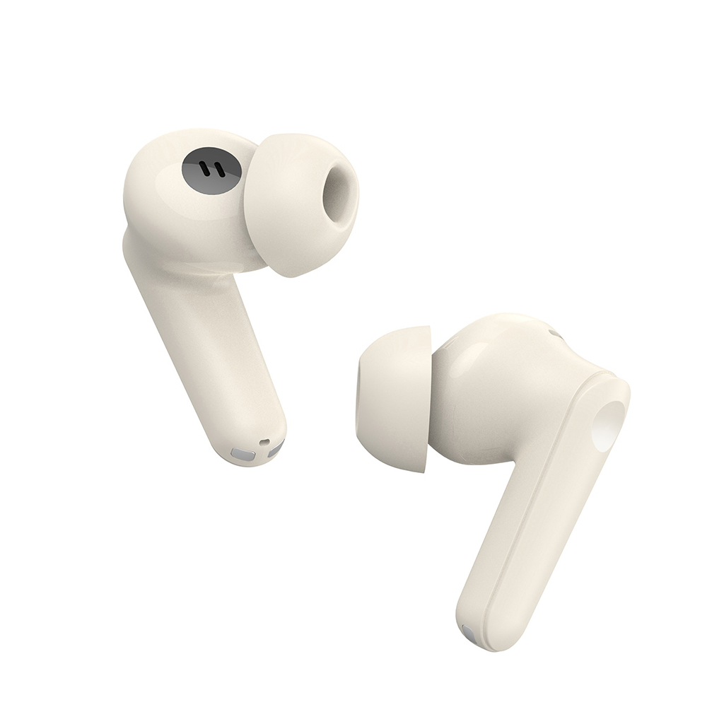 Навушники ColorWay Slim TWS-1 Earbuds Long Life Beige (CW-TWS1BE) - зображення 2