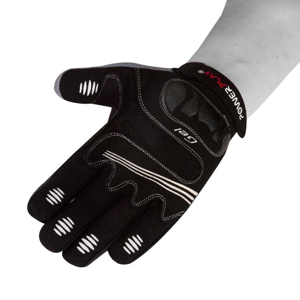 Велорукавиці PowerPlay 6556 Grey XXL (6556_XXL_Grey) - зображення 3