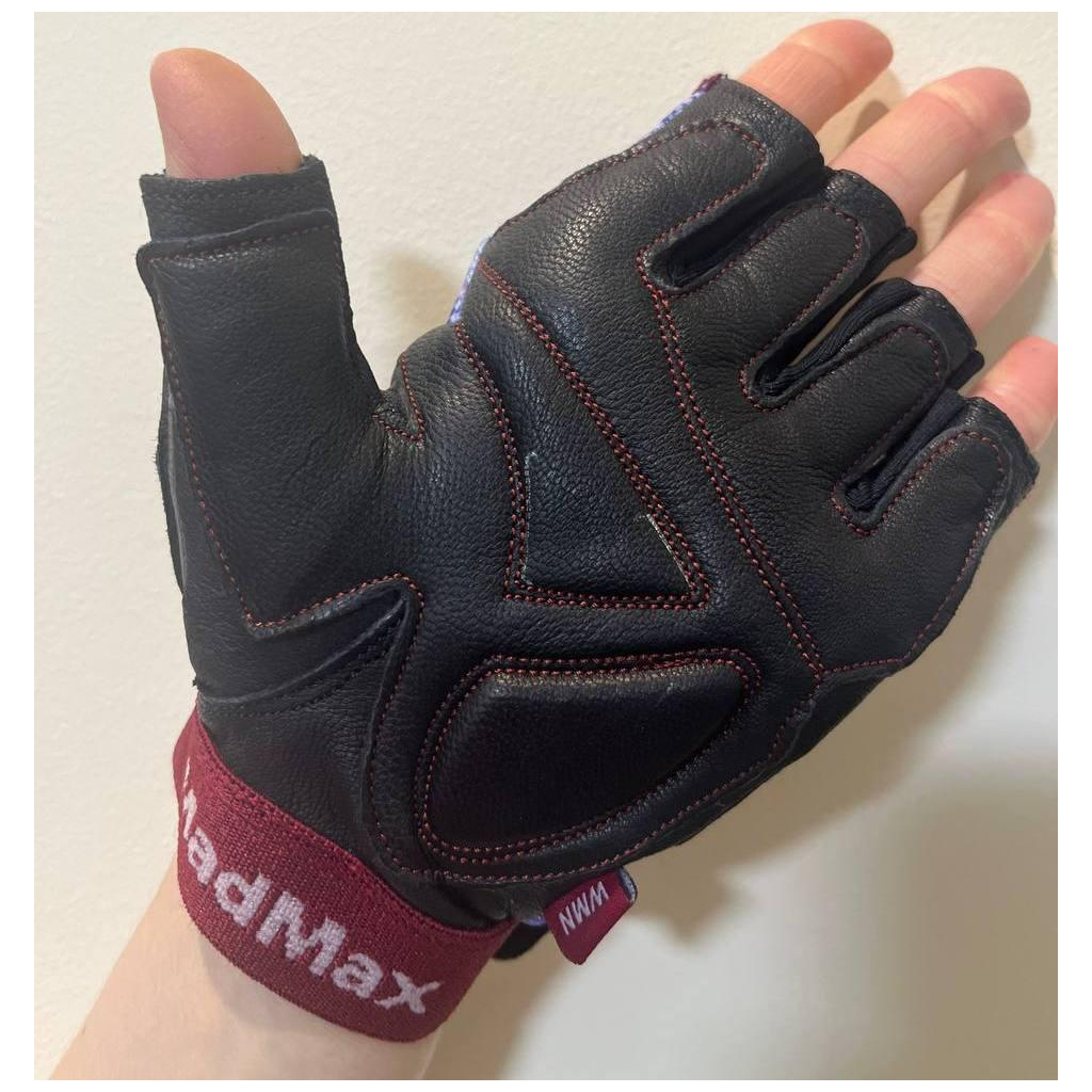 Рукавички для фітнесу MadMax MFG-911 Nine-eleven Black/perpito L (MFG-911-PEP_L) - зображення 8