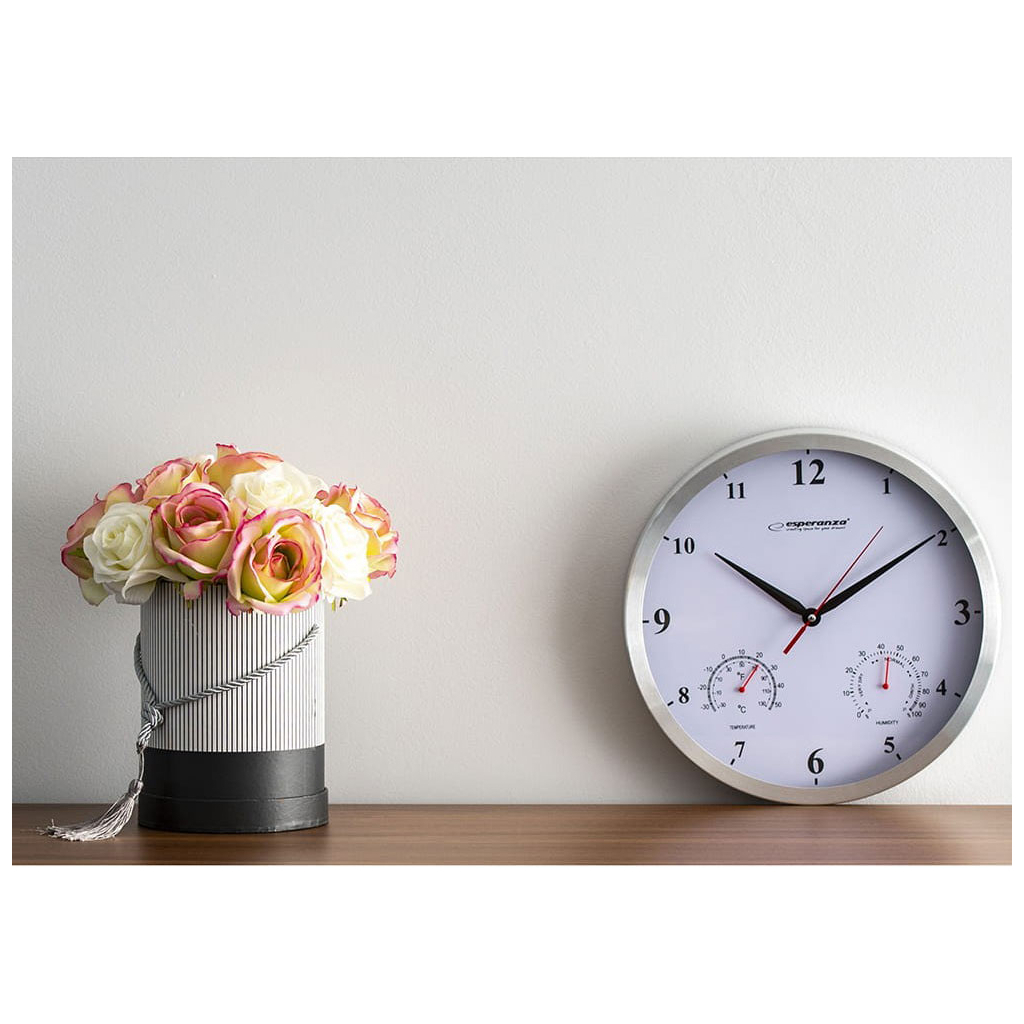 Настінний годинник Esperanza Wall Clock Washington 30 см White (EHC008W) - зображення 5