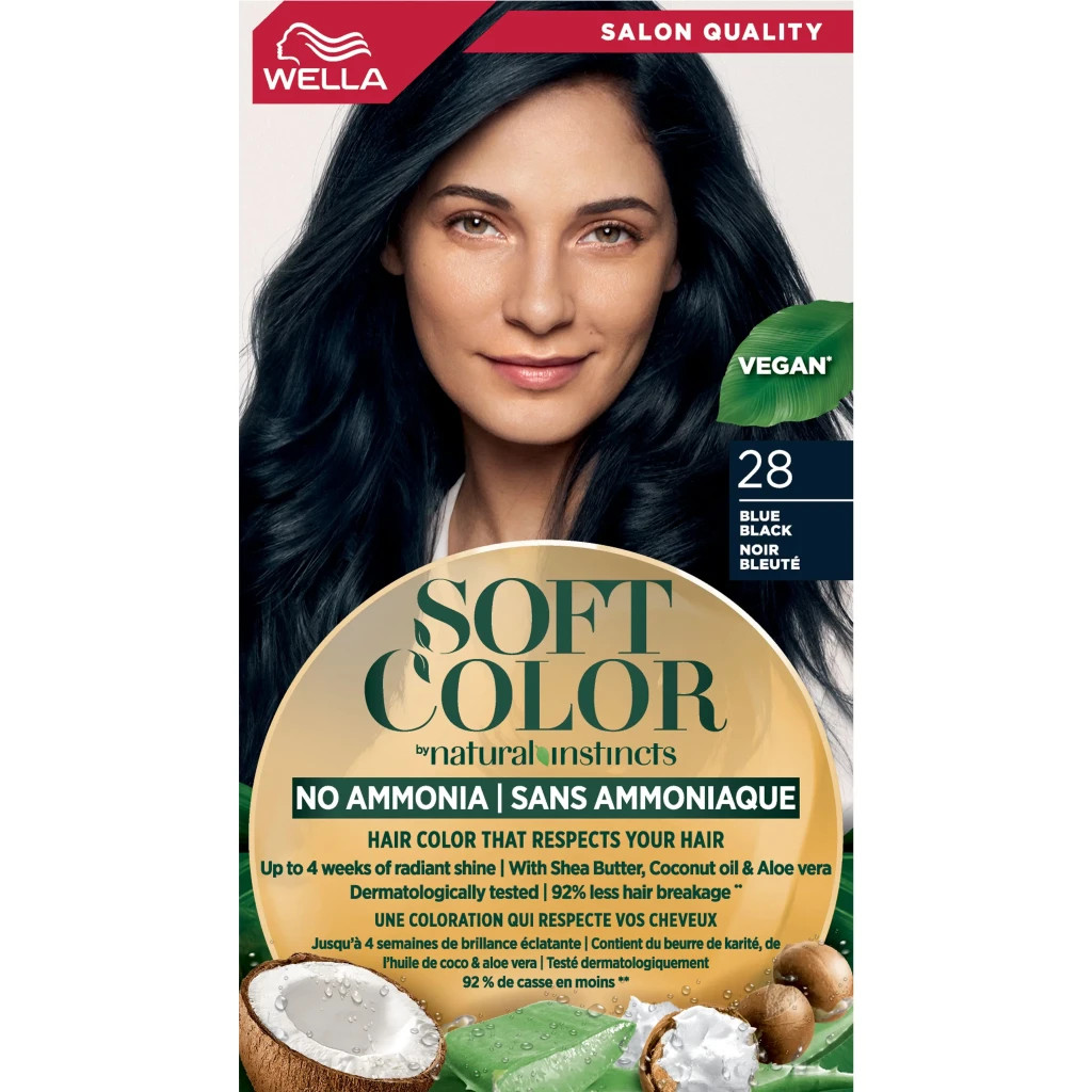 Фарба для волосся Wella Soft Color Безаміачна 28 - Синяво-чорний (3614228865876) - зображення 2