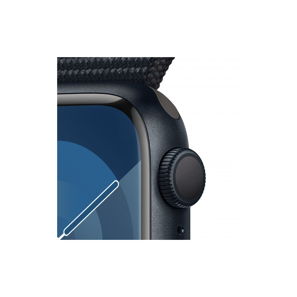 Смарт-годинник Apple Watch Series 9 GPS 41mm Midnight Aluminium Case with Midnight Sport Loop (MR8Y3QP/A) - зображення 3