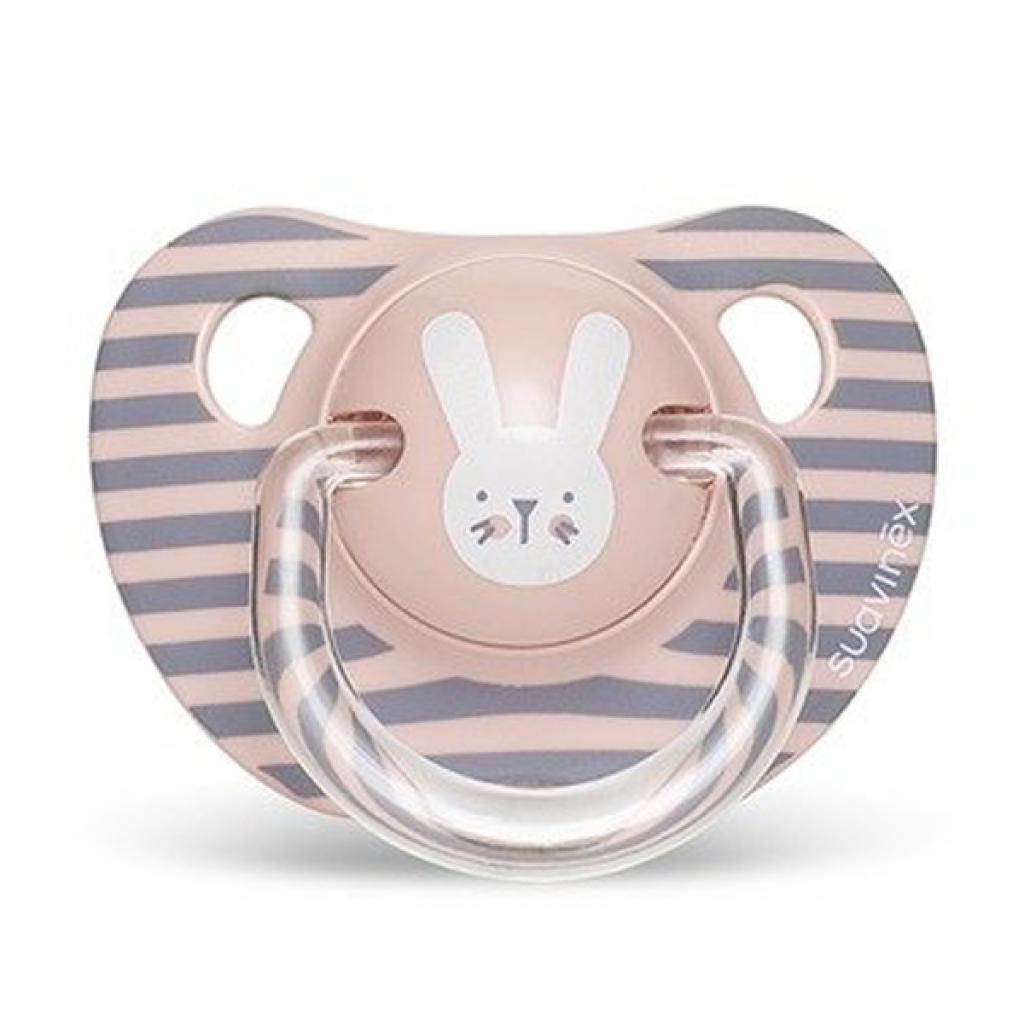 Пустушка Suavinex Hygge анатоміч. Затишні історії 6-18 міс. рожевий зайчик (306570) - зображення 1