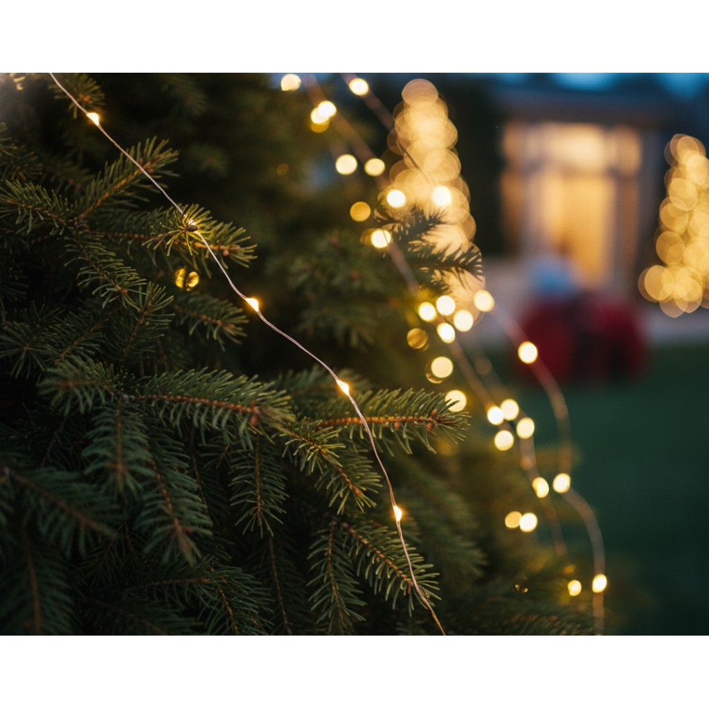 Гірлянда Chomik Оберемок струн 200 LED 10х2 м, теплий білий, IP44, від мережі (5900779901780) - зображення 3