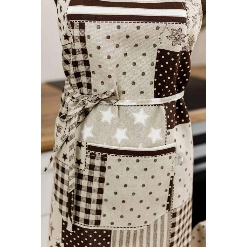 Фартух Прованс Печворк коричневий (031640) - изображение 5