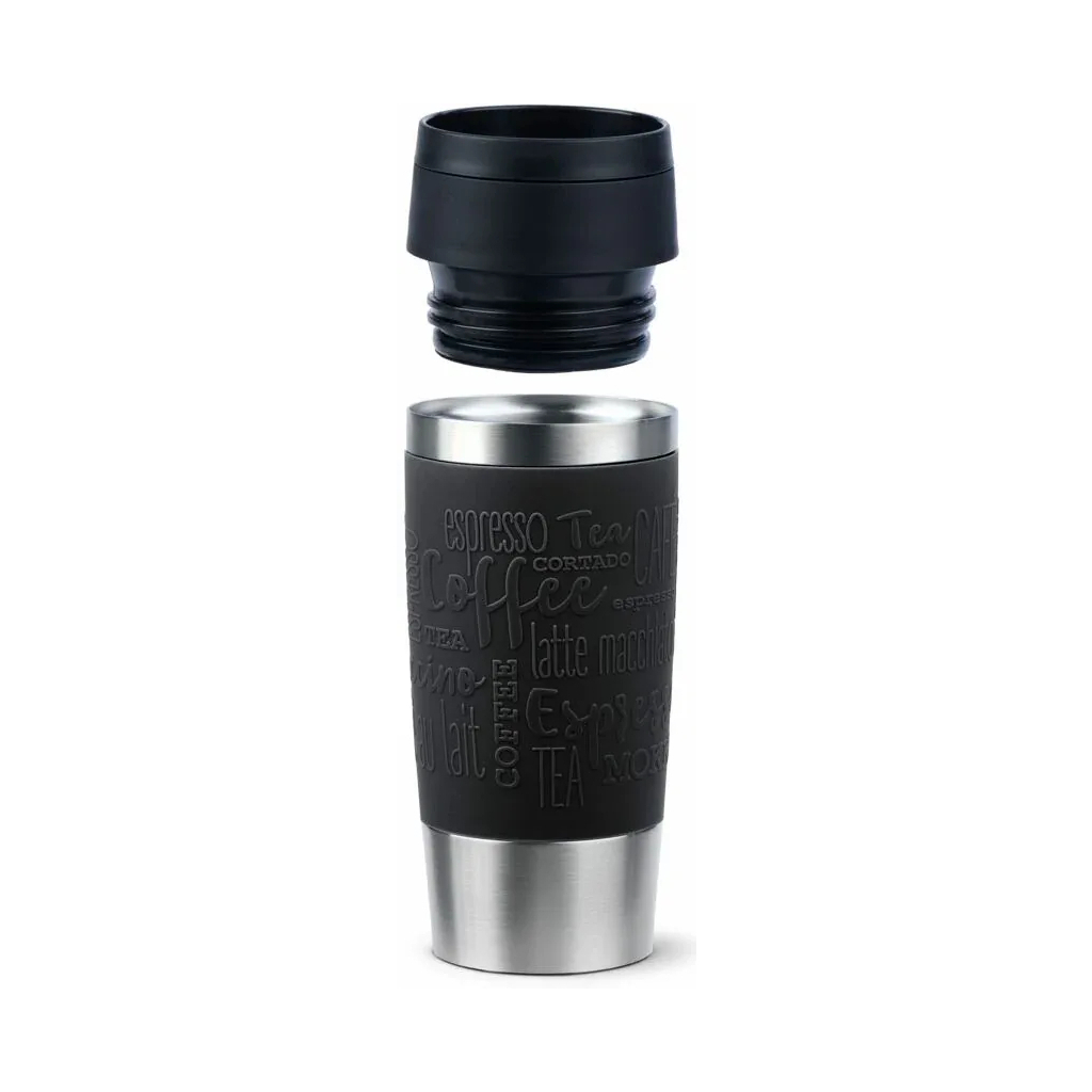 Термокружка Tefal Travel Mug Classic, 360мл, нержавіюча сталь, чорний (N2020210) - зображення 3