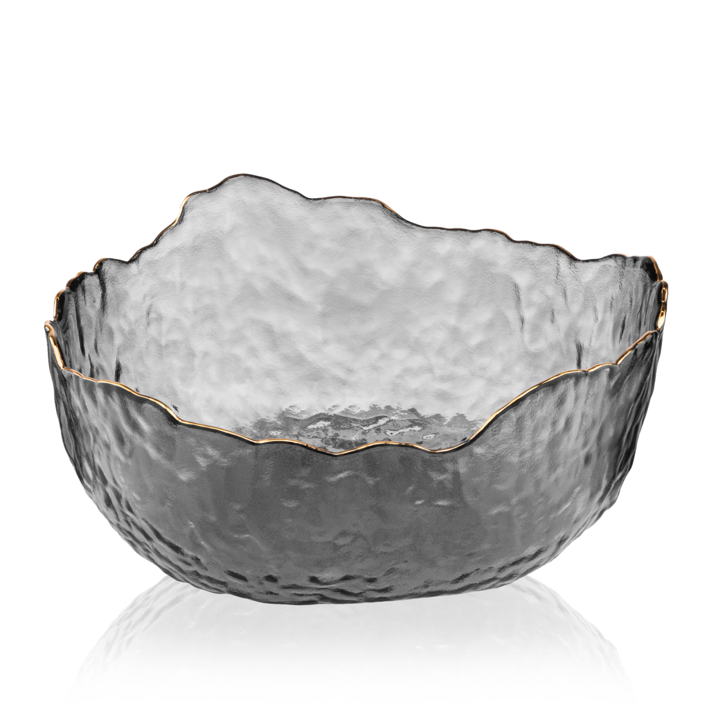 Салатник Ardesto Bell, 16.5см, скло, сірий (AR5006) - зображення 2