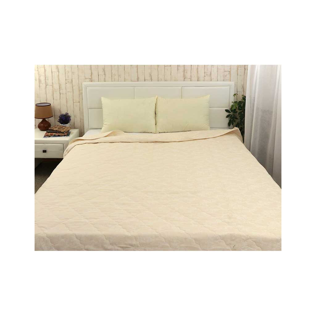 Ковдра Руно Вовняна Комфорт молочна 200х220 см (322.02ШКУ_Молочний) - зображення 5