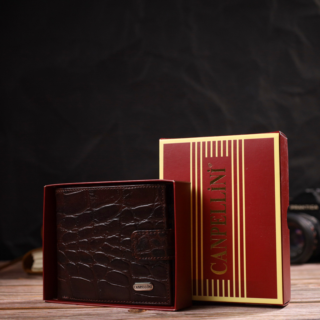 Гаманець Canpellini З натуральної шкіри Коричневий (21773) - зображення 11