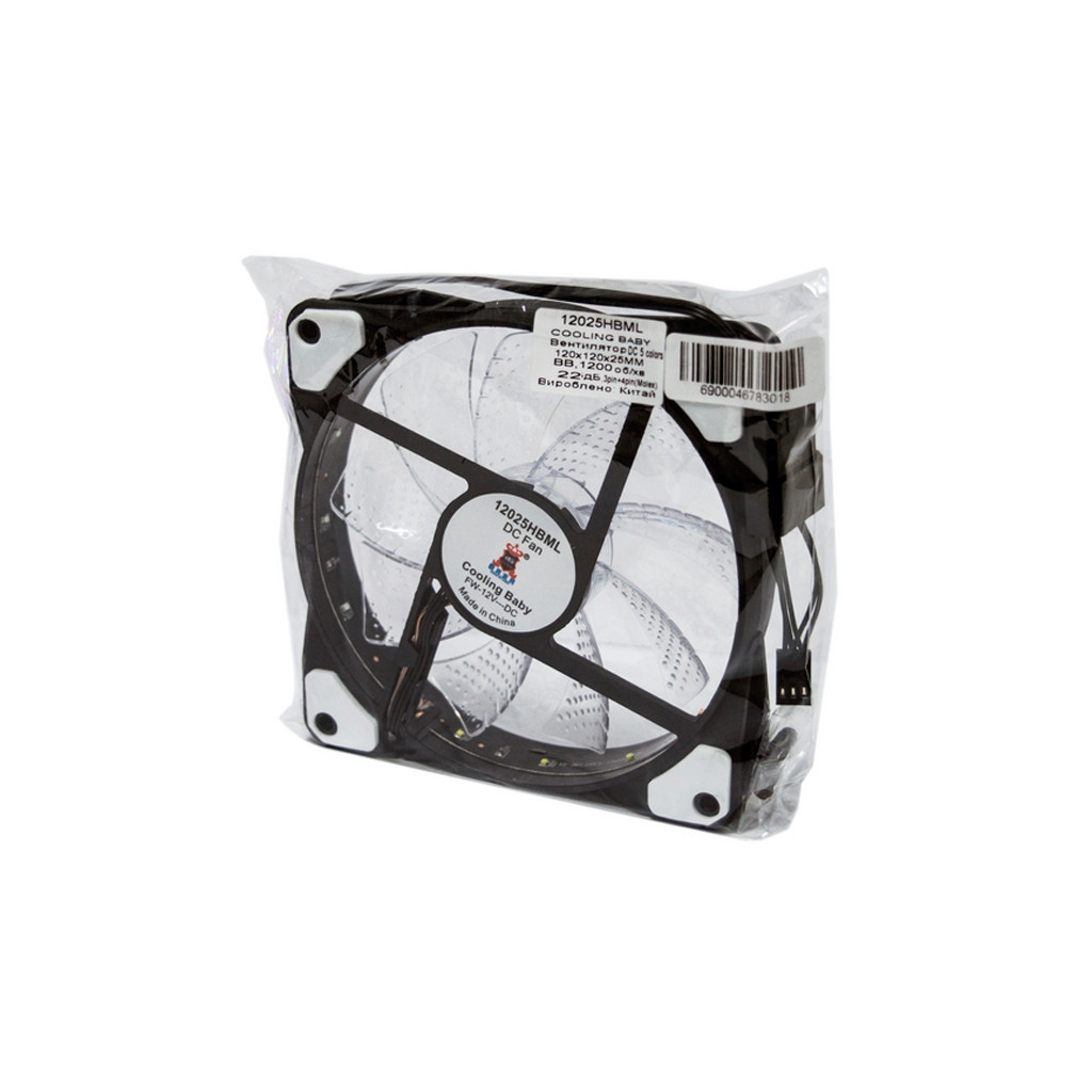 Кулер до корпусу Cooling Baby 12025HBML - зображення 3